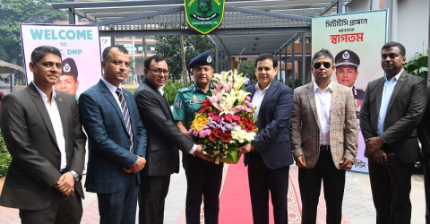 সিটিটিসি কার্যালয় পরিদর্শন করলেন ডিএমপি কমিশনার হাবিবুর রহমান