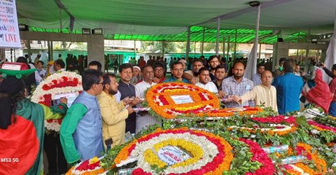 ২৬শে মার্চ মহান স্বাধীনতা দিবসে বঙ্গবন্ধুর প্রতিকৃতিতে পূবালী ব্যাংক এমপ্লয়ীজ ইউনিয়ন সিবিএ শ্রদ্ধা নিবেদন