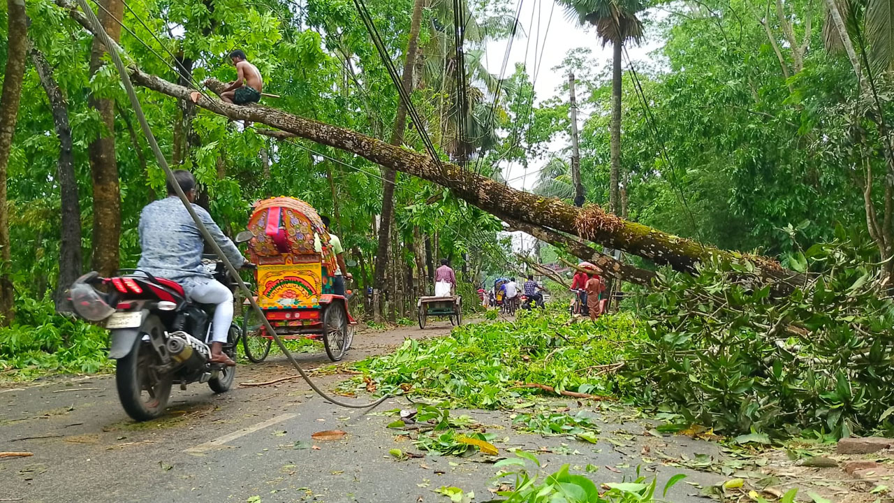 কালবৈশাখীর তাণ্ডবে বরিশাল বিভাগে ২৫ লাখ মানুষ বিদ্যুৎহীন