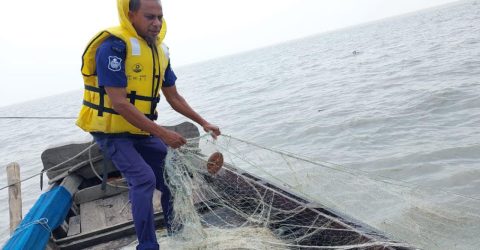 নৌপুলিশের অভিযানে ২৪ ঘণ্টায় অবৈধ জাল পোনাসহ আটক ৫৪