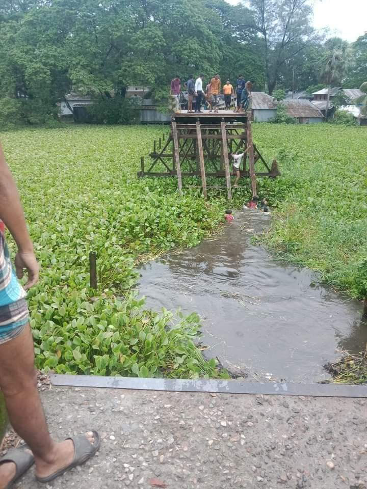 বরগুনায় সেতু ভেঙে বিয়ের মাইক্রোবাস খালে, নিহত ৮