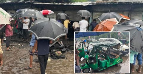 সিলেটে বজ্রপাত থেকে দোকান-অটোরিকশায় আগুন