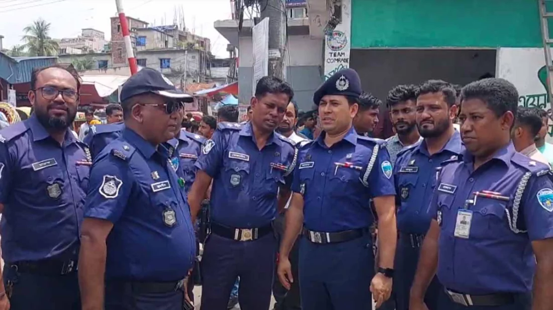 সপ্তাহ পর কর্মস্থলে চাঁদপুরে পুলিশ সদস্যরা