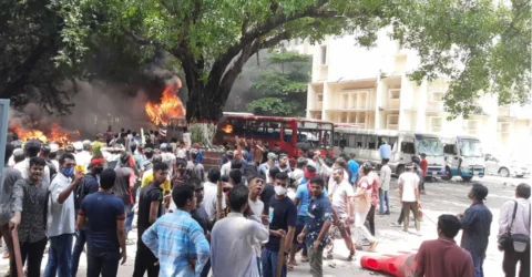 রাজধানীর পরিবাগে ওয়ার্ড কাউন্সিলরের কার্যালয়ে আগুন