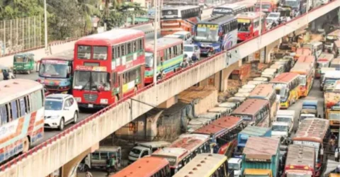 রাজধানীতে যানজটে দৈনিক ৮২ লাখ কর্মঘণ্টা নষ্ট