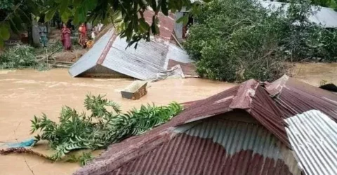 শেরপুরে বন্যা পরিস্থিতির অবনতি, মৃত্যু বেড়ে ৭