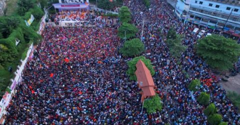 ৮ দফা বাস্তবায়ন না হওয়া পর্যন্ত রাজপথে থাকার ঘোষণা সনাতনীদের