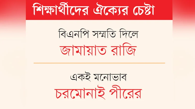 রাষ্ট্রপতি অপসারণে রাজি নয় বিএনপি, ছাত্র নেতৃত্ব অনড়