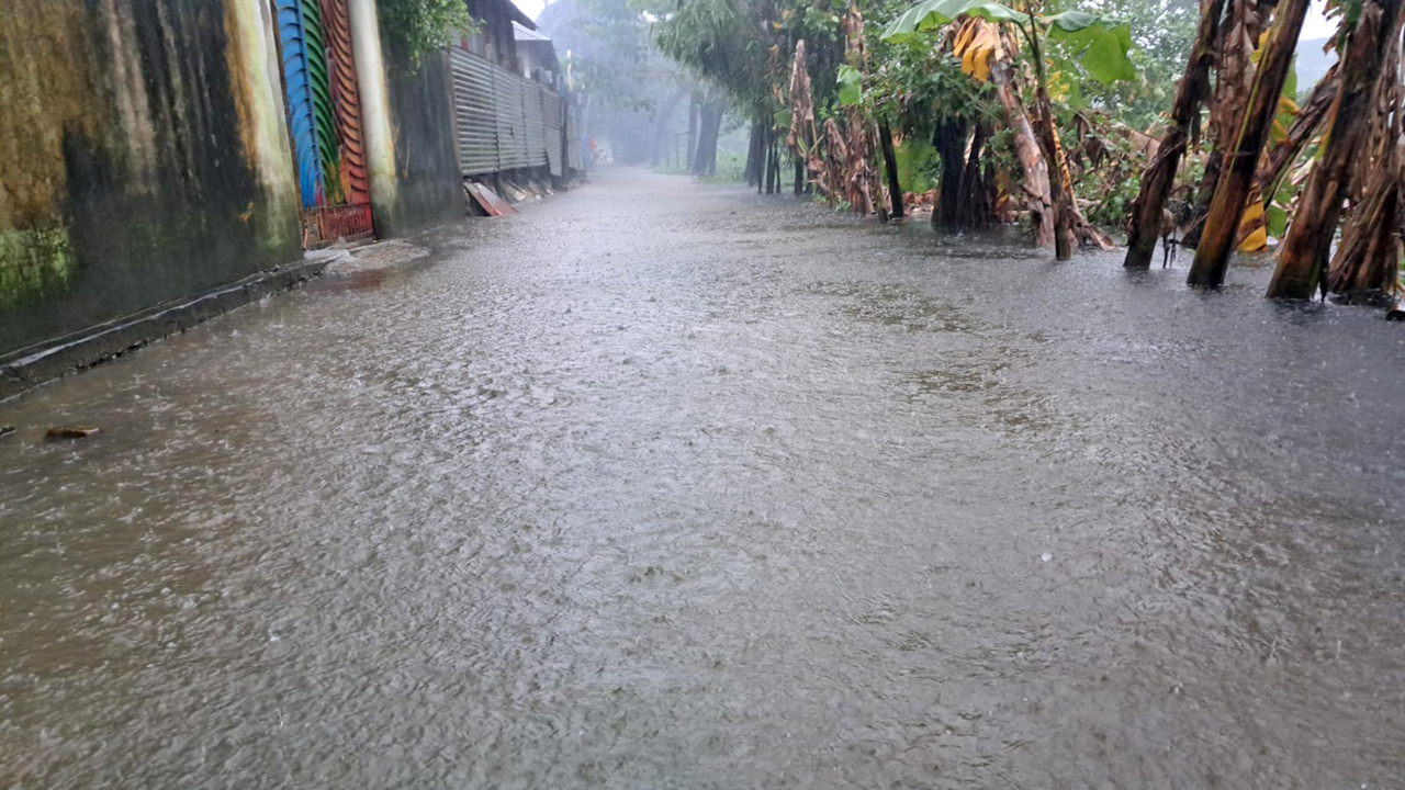 টানা বৃষ্টিতে ফের ডুবছে নোয়াখালী, পানিবন্দী ১২ লাখ মানুষ