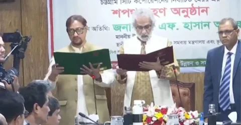 শপথ নিয়েই যে অঙ্গীকার করলেন চট্টগ্রামের নতুন মেয়র