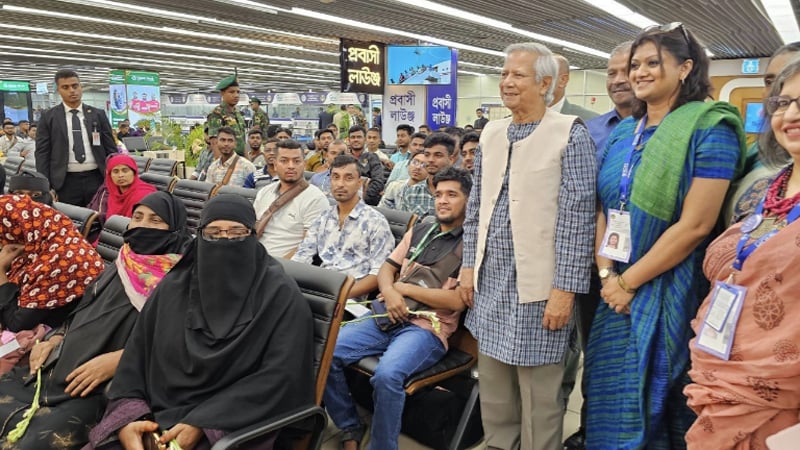 শাহজালালে অভিবাসী কর্মীদের জন্য ডেডিকেটেড লাউঞ্জ উদ্বোধন