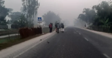 তেঁতুলিয়ায় চলছে তীব্র শৈত্যপ্রবাহ