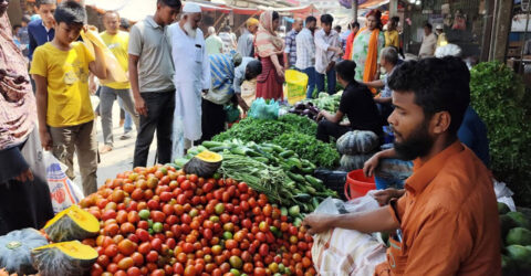 স্বস্তি ফিরেছে ভোলার কাঁচাবাজারে, ৩০ টাকায় লেবু ১৫ টাকায় টমেটো!